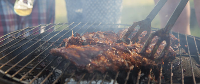 Unleash your inner chef cooking on the firepit
